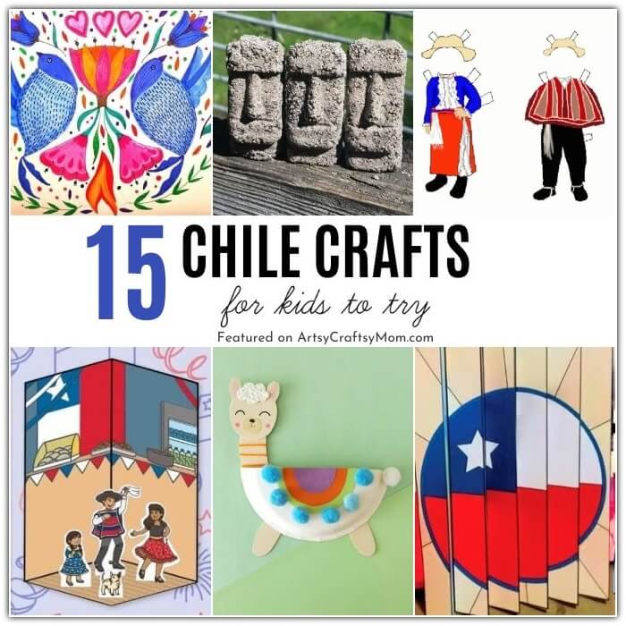 Celebrate Chile's Independence Day with these cheerful Chile Crafts for Kids! Learn about the country's colorful history, heritage and more!