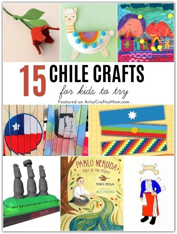 Celebrate Chile's Independence Day with these cheerful Chile Crafts for Kids! Learn about the country's colorful history, heritage and more!