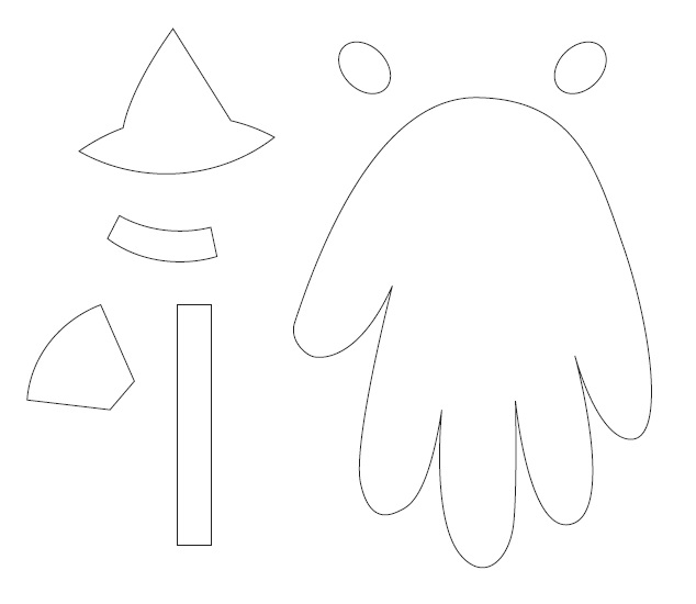 Cute and Easy Handprint Ghost Craft for Kids 2 Say Hello to this cute little guy - a fun handprint ghost craft for kids! Nothing scary about this fellow, and he's quite easy for young kids to make!