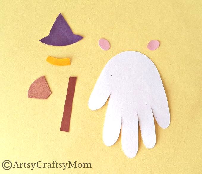 Cute and Easy Handprint Ghost Craft for Kids 3 Say Hello to this cute little guy - a fun handprint ghost craft for kids! Nothing scary about this fellow, and he's quite easy for young kids to make!