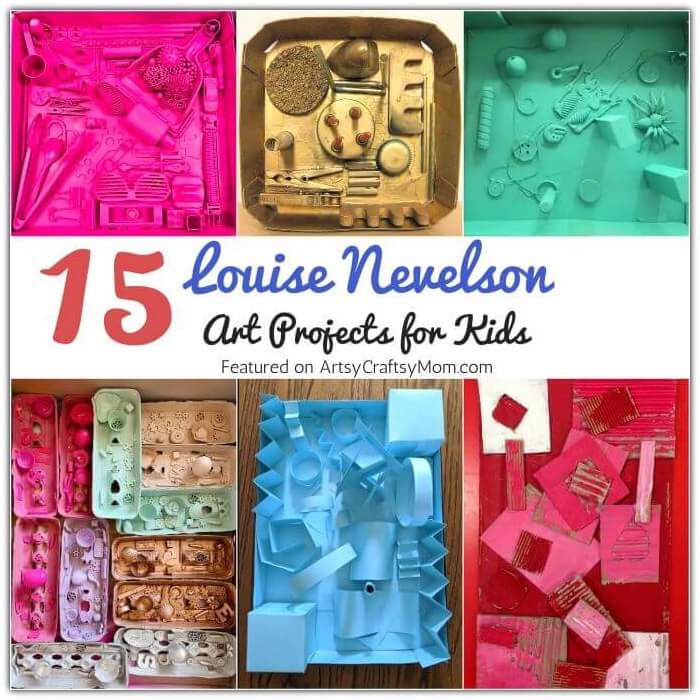 Celebrate the OG queen of recycling with these Louise Nevelson Art Projects for Kids! Learn how to create 'found object art' with things you have!