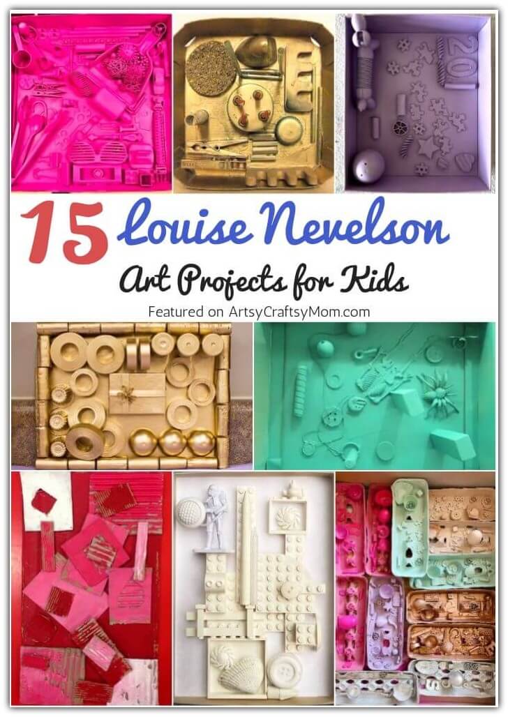 Celebrate the OG queen of recycling with these Louise Nevelson Art Projects for Kids! Learn how to create 'found object art' with things you have!