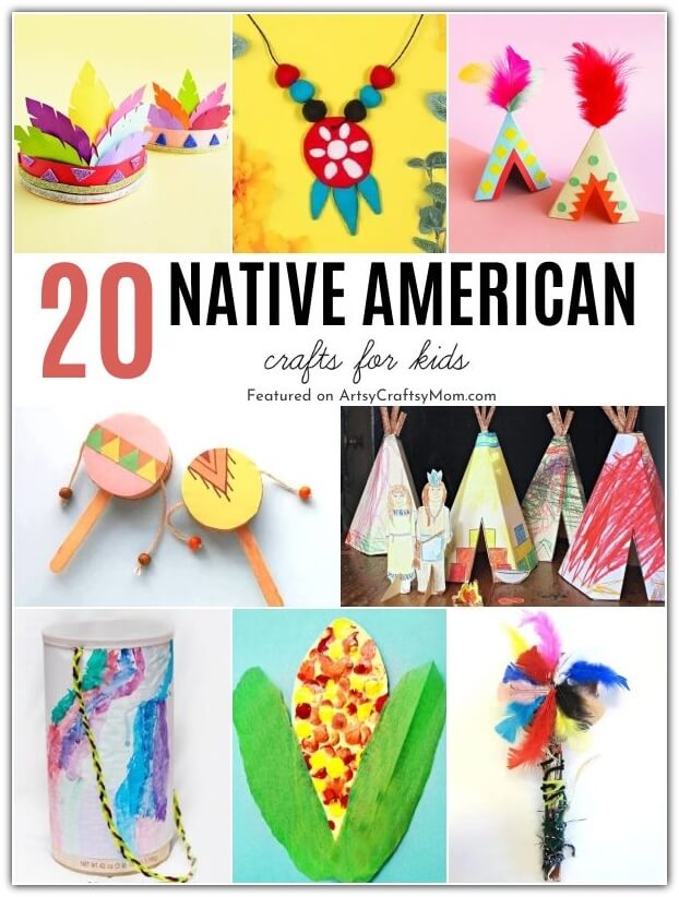 Here are some Native American Crafts for Kids to learn about the culture respectfully - guided by a Native Person who shows us how to do it right!