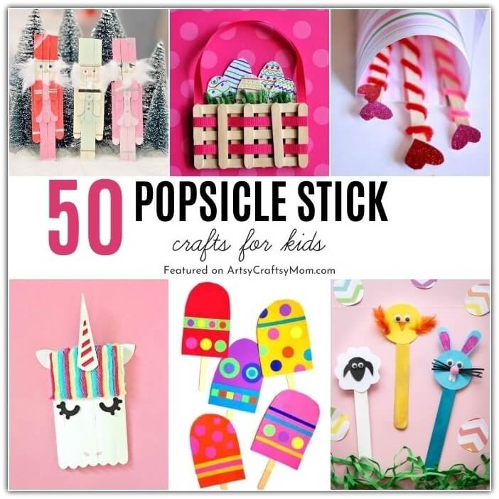 Save your Popsicle sticks for these amazing Popsicle stick crafts for kids to make & play! We've got crafts for every season & holiday, so jump in!