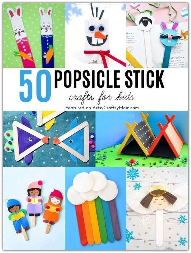 Save your Popsicle sticks for these amazing Popsicle stick crafts for kids to make & play! We've got crafts for every season & holiday, so jump in!