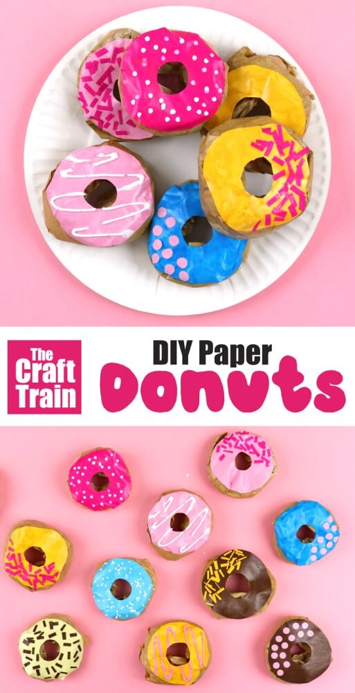 Doughnuts are delicious, but you can also make crafts based on them! Here are some fun Doughnut Crafts to try, in time for National Donut Day!