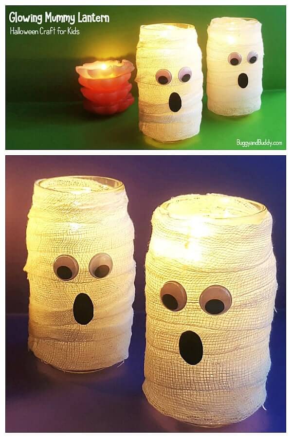 Get ready to unwrap some magical mummy crafts for kids this Halloween! Make mummies with paper, tape, yarn, jars, sticks and more!