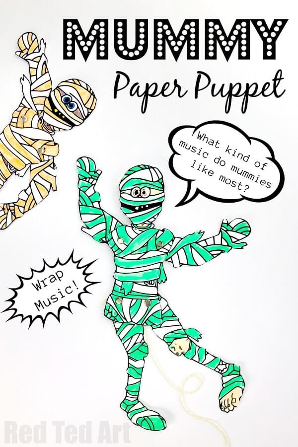 Get ready to unwrap some magical mummy crafts for kids this Halloween! Make mummies with paper, tape, yarn, jars, sticks and more!