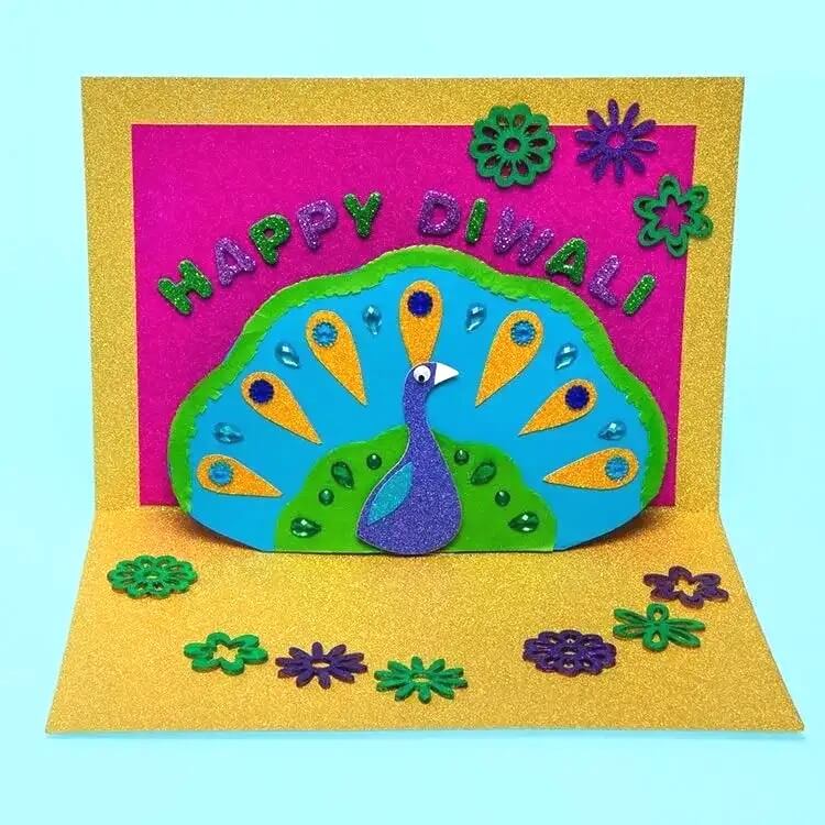 20 Stunning Diwali Card Making Ideas for Kids 7 This is the ultimate list of Diwali card making ideas for kids & adults! Nothing like a handmade card to let your loved ones know how special they are!