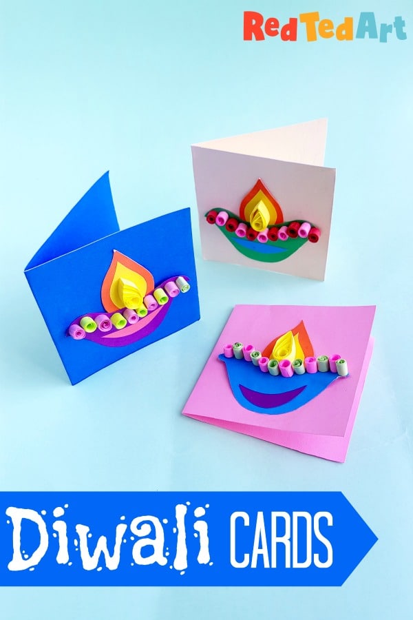 20 Stunning Diwali Card Making Ideas for Kids 9 This is the ultimate list of Diwali card making ideas for kids & adults! Nothing like a handmade card to let your loved ones know how special they are!