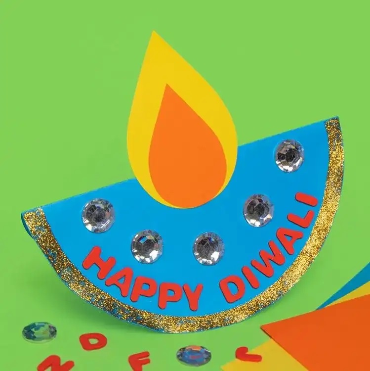 20 Stunning Diwali Card Making Ideas for Kids 11 This is the ultimate list of Diwali card making ideas for kids & adults! Nothing like a handmade card to let your loved ones know how special they are!