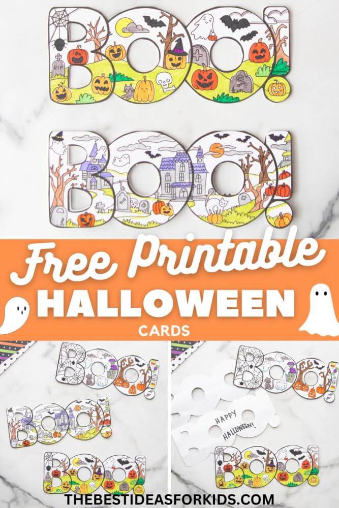 These Halloween printables for kids include pretty much everything - games, activity sheets, coloring pages, cards, puppets and much more!