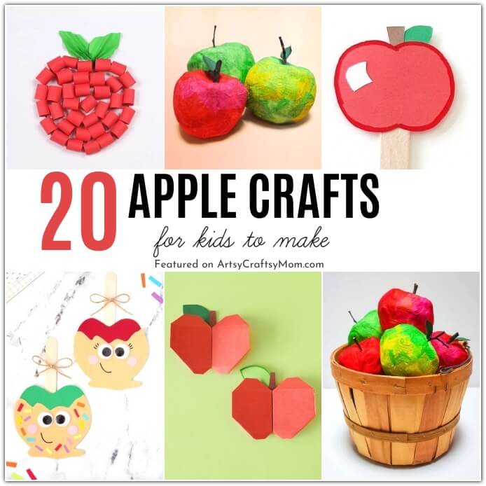 These apple crafts for kids are perfect to get your kids excited about Fall! Get crafting with yarn, paper, playdoh, paper plates and more!