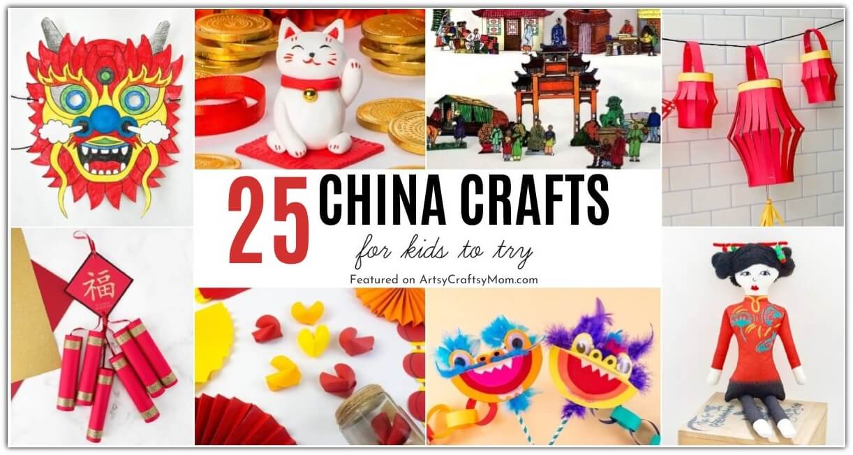 Learn all about the mighty Red Dragon nation with these fun China crafts for kids! Learn about pagodas, brush painting, Ming vases and more!