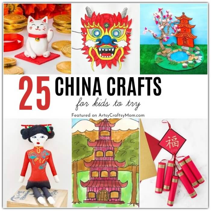 Learn all about the mighty Red Dragon nation with these fun China crafts for kids! Learn about pagodas, brush painting, Ming vases and more!