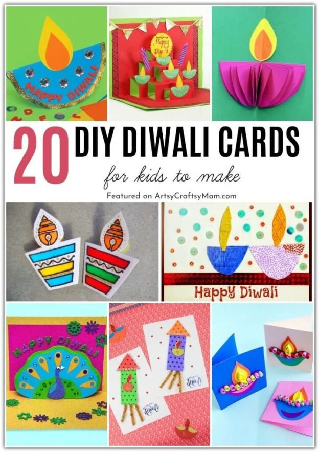 20 Stunning Diwali Card Making Ideas for Kids