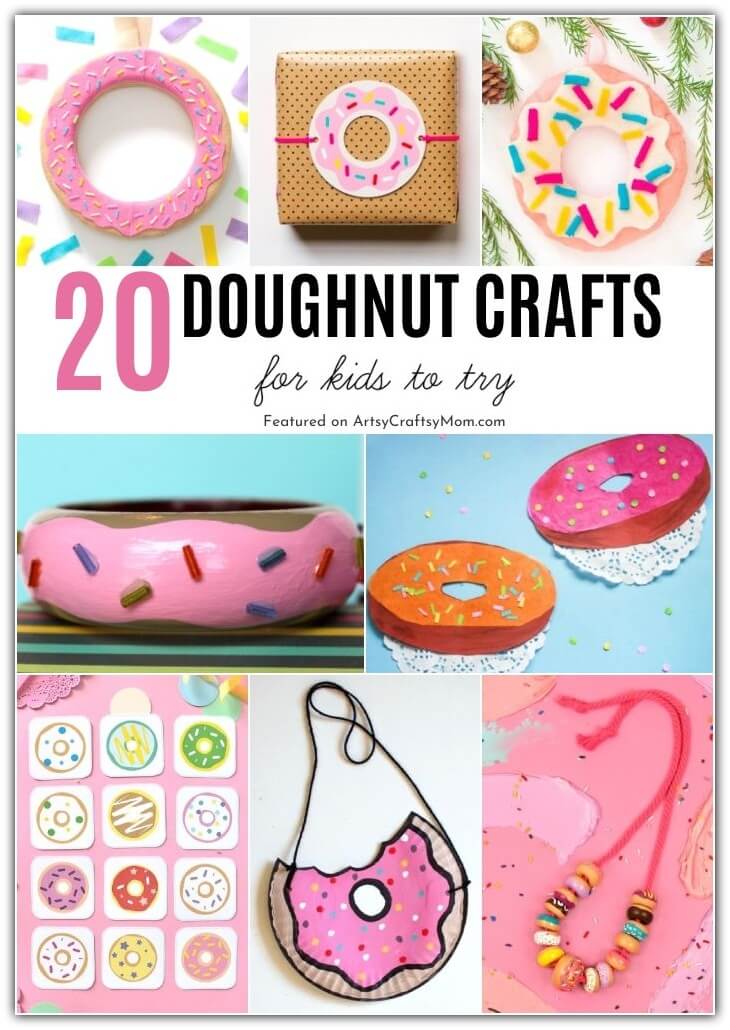Doughnuts are delicious, but you can also make crafts based on them! Here are some fun Doughnut Crafts to try, in time for National Donut Day!
