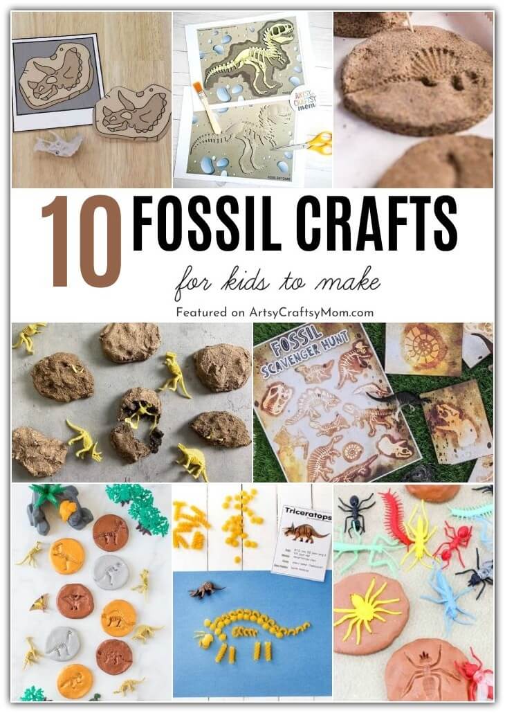 Let's go digging for fossils this ​National Fossil Day! Here are some fascinating fossil crafts for kids to make and learn all about fossils!