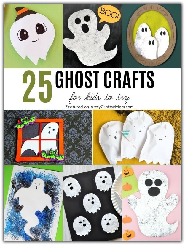 25 Cute and Goofy Ghost Crafts for Kids 28 They may not scare you, but these goofy ghost crafts will definitely have you entertained! Enjoy the season of spirits with a cute little ghost or two!