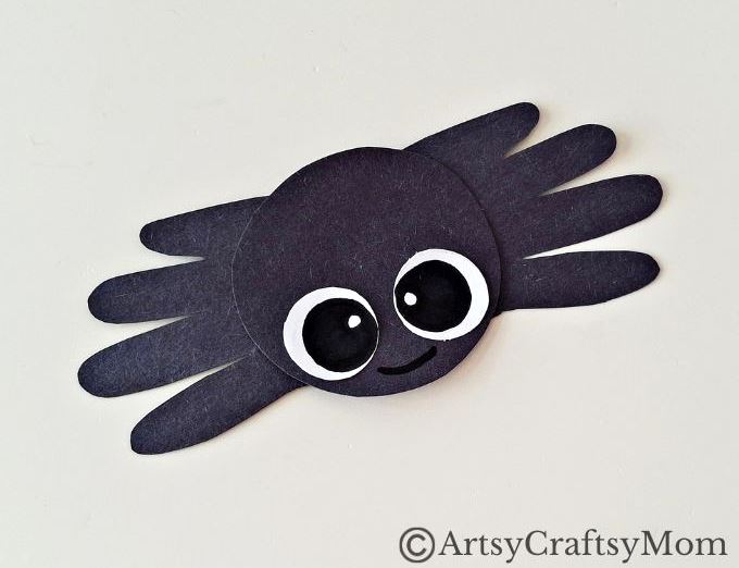 Put your hands together for this fun handprint spider craft for kids! It comes with its own web, and makes for the perfect Halloween project!