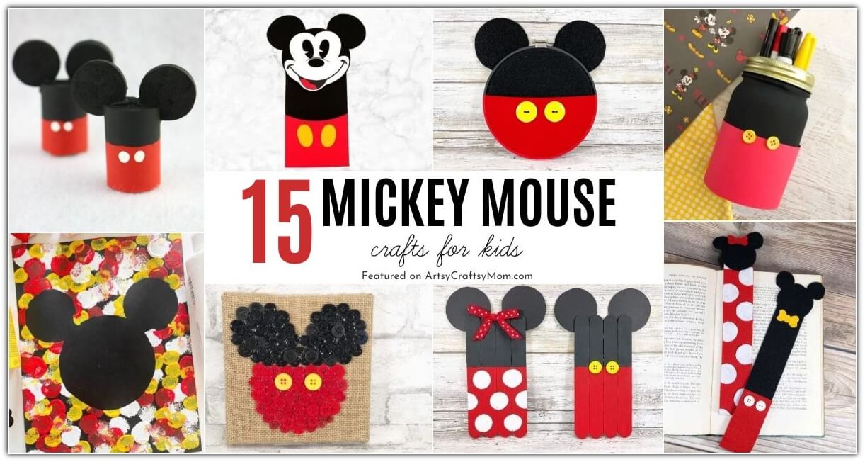 It's Mickey Mouse's birthday, & we're joining the party with these magical Mickey Mouse crafts for kids! Keep them for yourself or gift them to your friends!