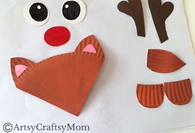 This paper plate reindeer craft is an easy Christmas project for young kids, and your main material is just a plain, white paper plate!