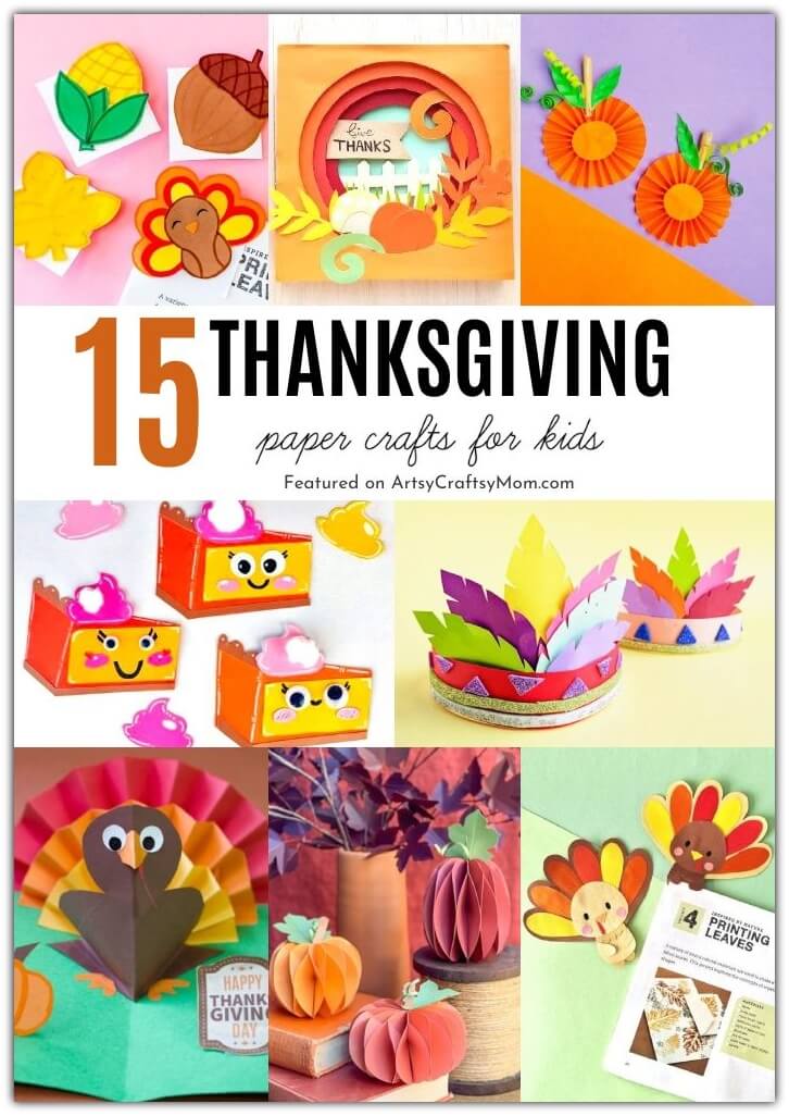 Keep the kids busy this festive season with our easy Thanksgiving paper crafts! Gather all your colored paper and basic craft supplies - let's begin!