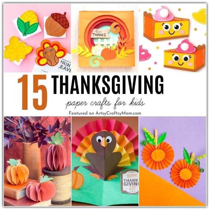 Keep the kids busy this festive season with our easy Thanksgiving paper crafts! Gather all your colored paper and basic craft supplies - let's begin!
