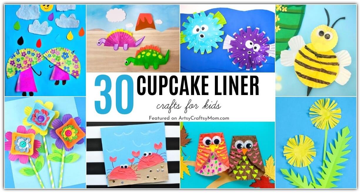 Check out our list of Cute and Easy Cupcake Liner Crafts for Kids to see how you can turn cupcake liners into birds, animals, flowers, dolls, and more!