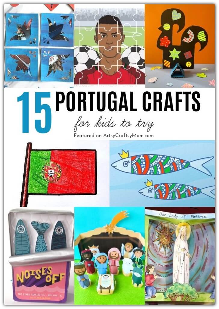 15 Perky Portugal Crafts for Kids 1 There's more to Portugal than egg tarts and Ronaldo, and we're goin gto learn about it with some fun and interesting Portugal crafts for kids!
