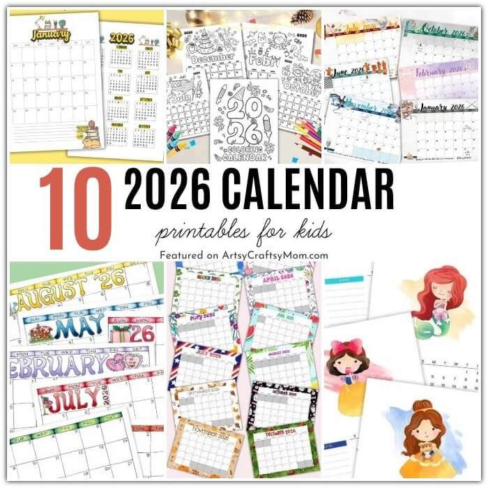 10 Free Printable Calendar Pages for Kids for 2026 12 Make the New Year your family's most organized year yet with these cute 10 Free Printable Calendar Pages for Kids! Disney princesses, superheroes, unicorns, and more!