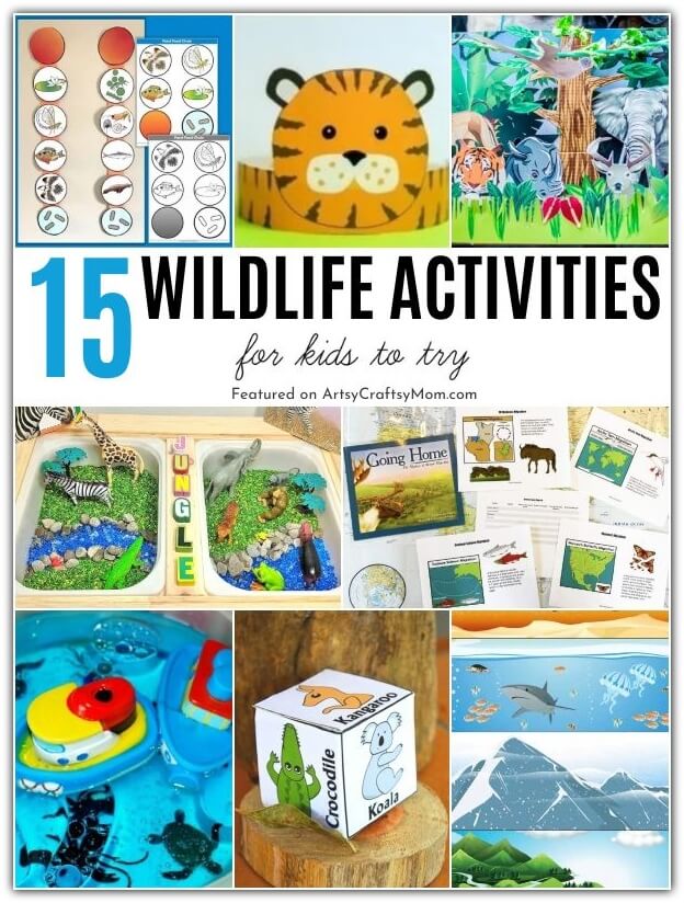 These Wildlife Theme Activities For Kids are perfect to help our little ones learn more about our natural world and the creatures in it!