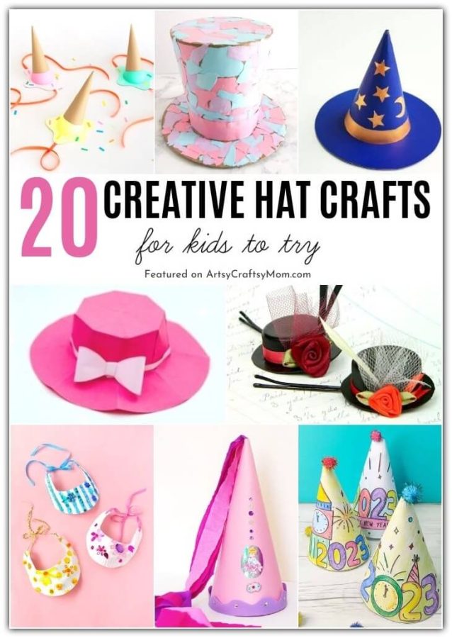 Whoever said that hats were out of style? Join your kids in bringing hats back with these creative hat crafts for National Hat Day.