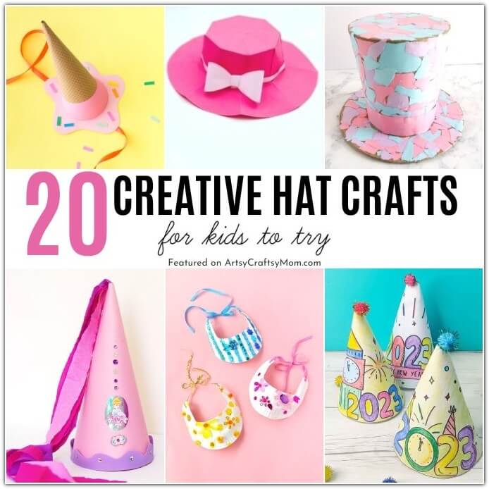 Whoever said that hats were out of style? Join your kids in bringing hats back with these creative hat crafts for National Hat Day.