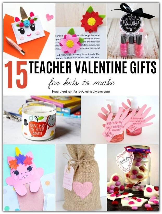 These DIY Valentine's Day Gifts for Teachers are perfect for kids to make to show their love and appreciation for their teacher. After all, they deserve it!