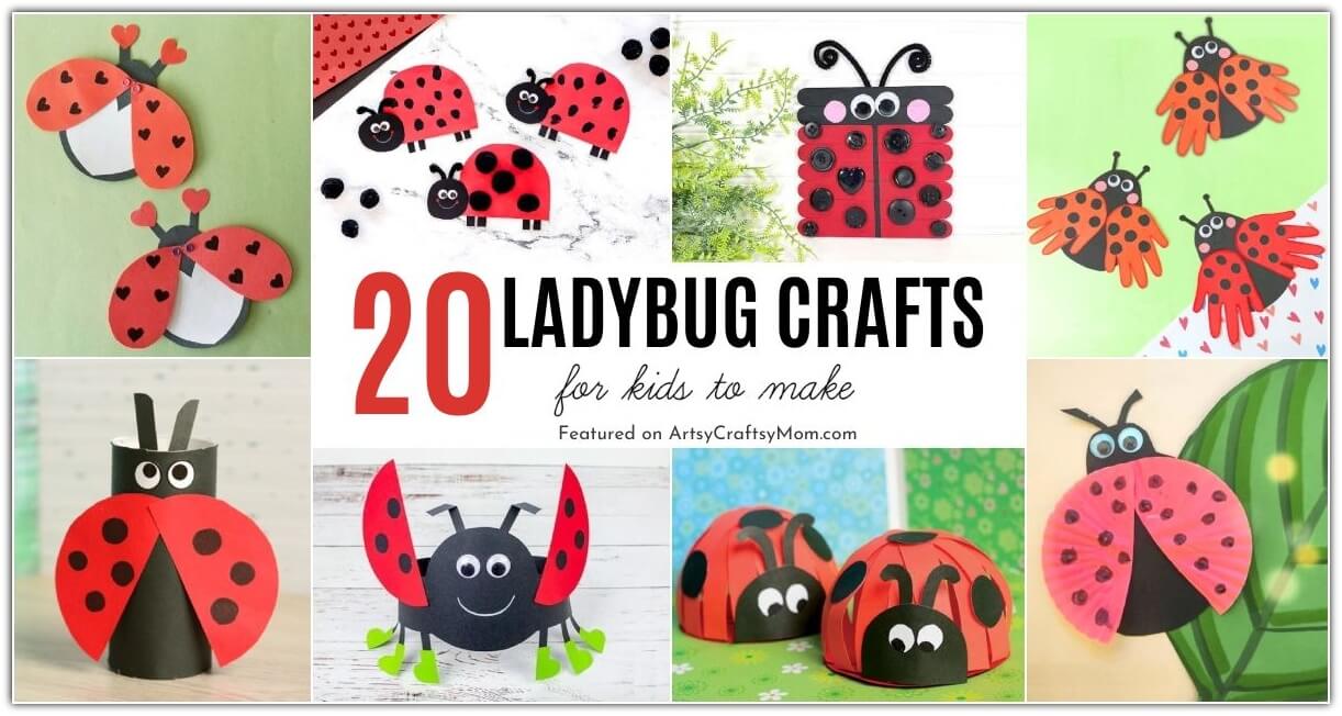 20 Lovable Ladybug Crafts for Kids 24 Ladybugs are seen as a symbol of spring, and we're in awe of these pretty creatures! Celebrate them with these cute ladybug crafts for kids.