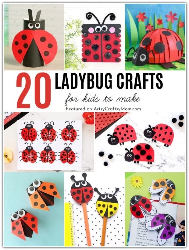 20 Lovable Ladybug Crafts for Kids 23 Ladybugs are seen as a symbol of spring, and we're in awe of these pretty creatures! Celebrate them with these cute ladybug crafts for kids.