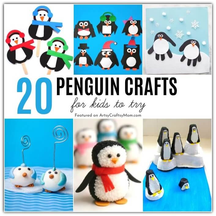 These Penguin Crafts for Kids are too adorable for words! Perfect for Penguin Awareness Day, World Penguin Day or studying about Antarctica.