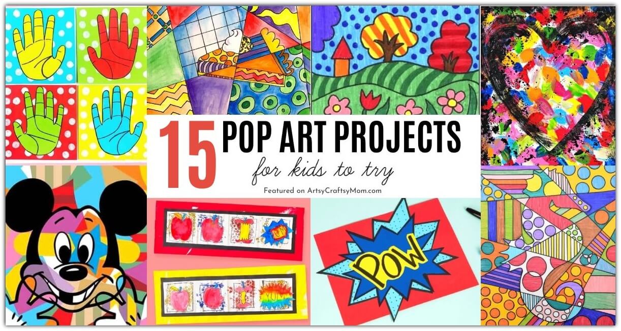 It's National Pop Art Day on 28th January, and we've got just the thing to celebrate - colorful and peppy pop art projects for kids to try!