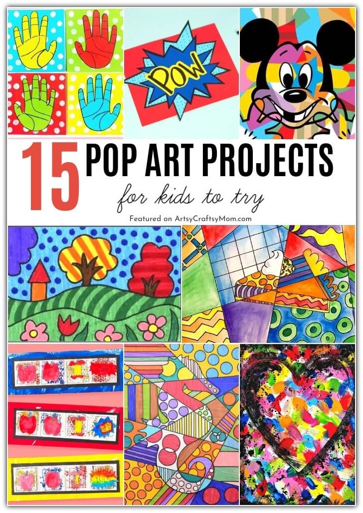 It's National Pop Art Day on 28th January, and we've got just the thing to celebrate - colorful and peppy pop art projects for kids to try!