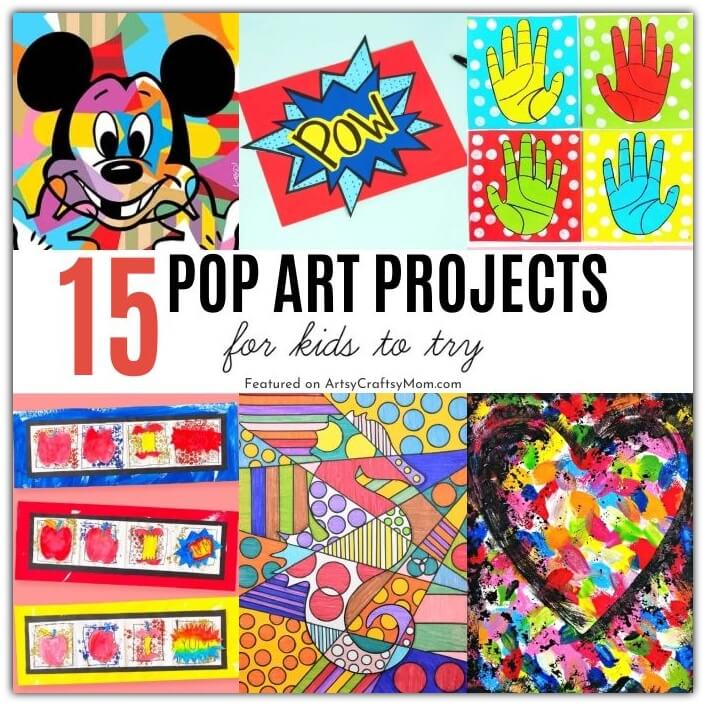 It's National Pop Art Day on 28th January, and we've got just the thing to celebrate - colorful and peppy pop art projects for kids to try!