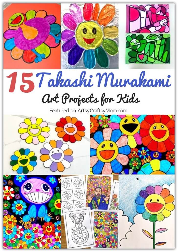 Enjoy an explosion of color and happy smiles as you explore Murakami's work through some amazing Takashi Murakami Art Projects for Kids!