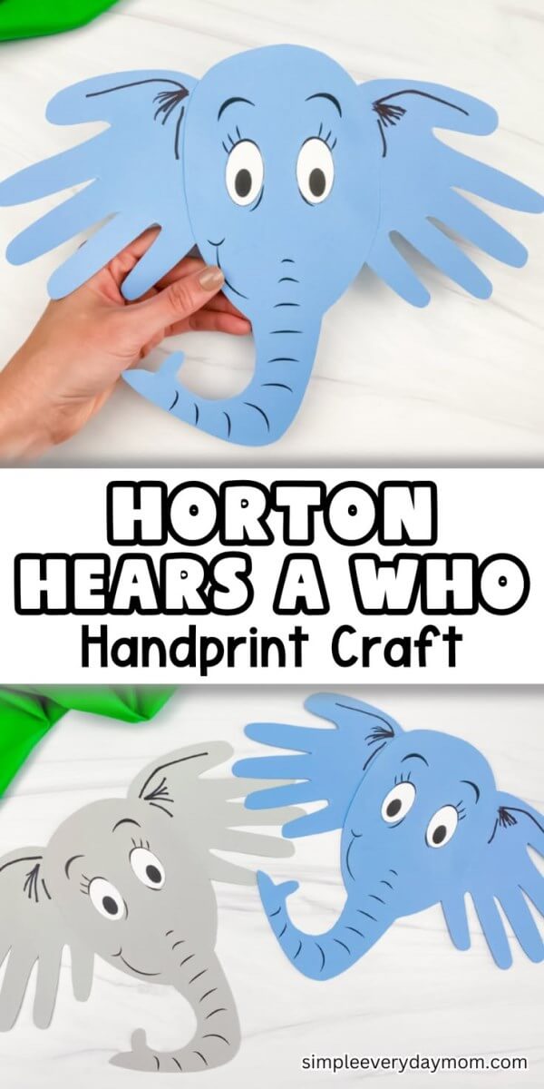 Celebrate one of Dr. Seuss' most iconic characters with these Horton Hears a Who crafts for kids! Perfect for Dr. Seuss Day on 2nd March!