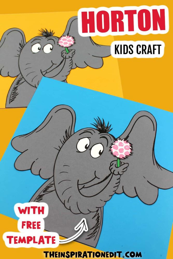 Celebrate one of Dr. Seuss' most iconic characters with these Horton Hears a Who crafts for kids! Perfect for Dr. Seuss Day on 2nd March!