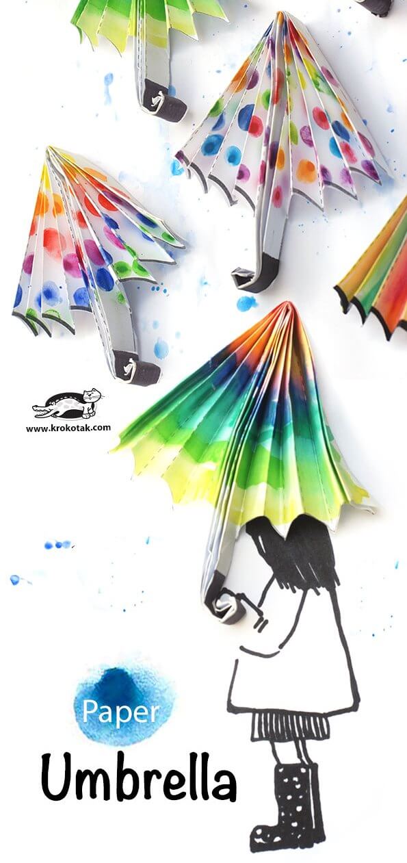 These unusual umbrella crafts for kids are perfect for National Umbrella Day! From 3D umbrellas to edible umbrellas, we've got it all!