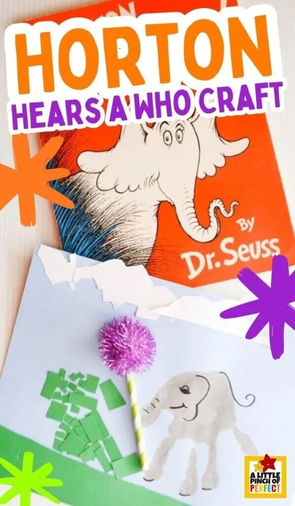 Celebrate one of Dr. Seuss' most iconic characters with these Horton Hears a Who crafts for kids! Perfect for Dr. Seuss Day on 2nd March!