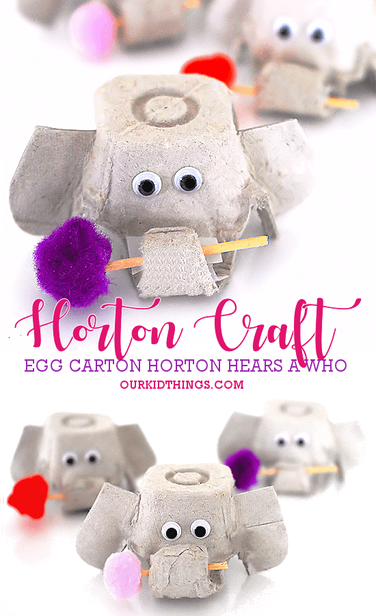 Celebrate one of Dr. Seuss' most iconic characters with these Horton Hears a Who crafts for kids! Perfect for Dr. Seuss Day on 2nd March!
