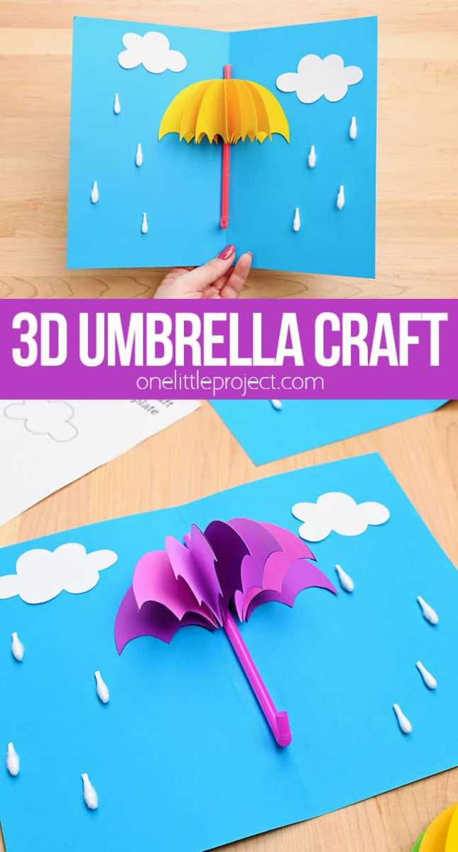These unusual umbrella crafts for kids are perfect for National Umbrella Day! From 3D umbrellas to edible umbrellas, we've got it all!