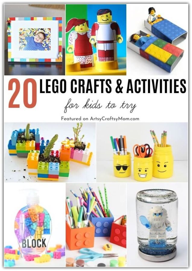There's a lot more you can do with Lego besides building! Here are some creative Lego crafts and activities for kids to try on International Lego Day!