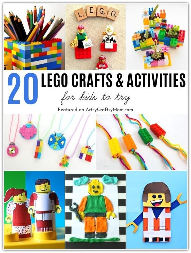 20 Lego Crafts and Activities for International Lego Day 23 There's a lot more you can do with Lego besides building! Here are some creative Lego crafts and activities for kids to try on International Lego Day!